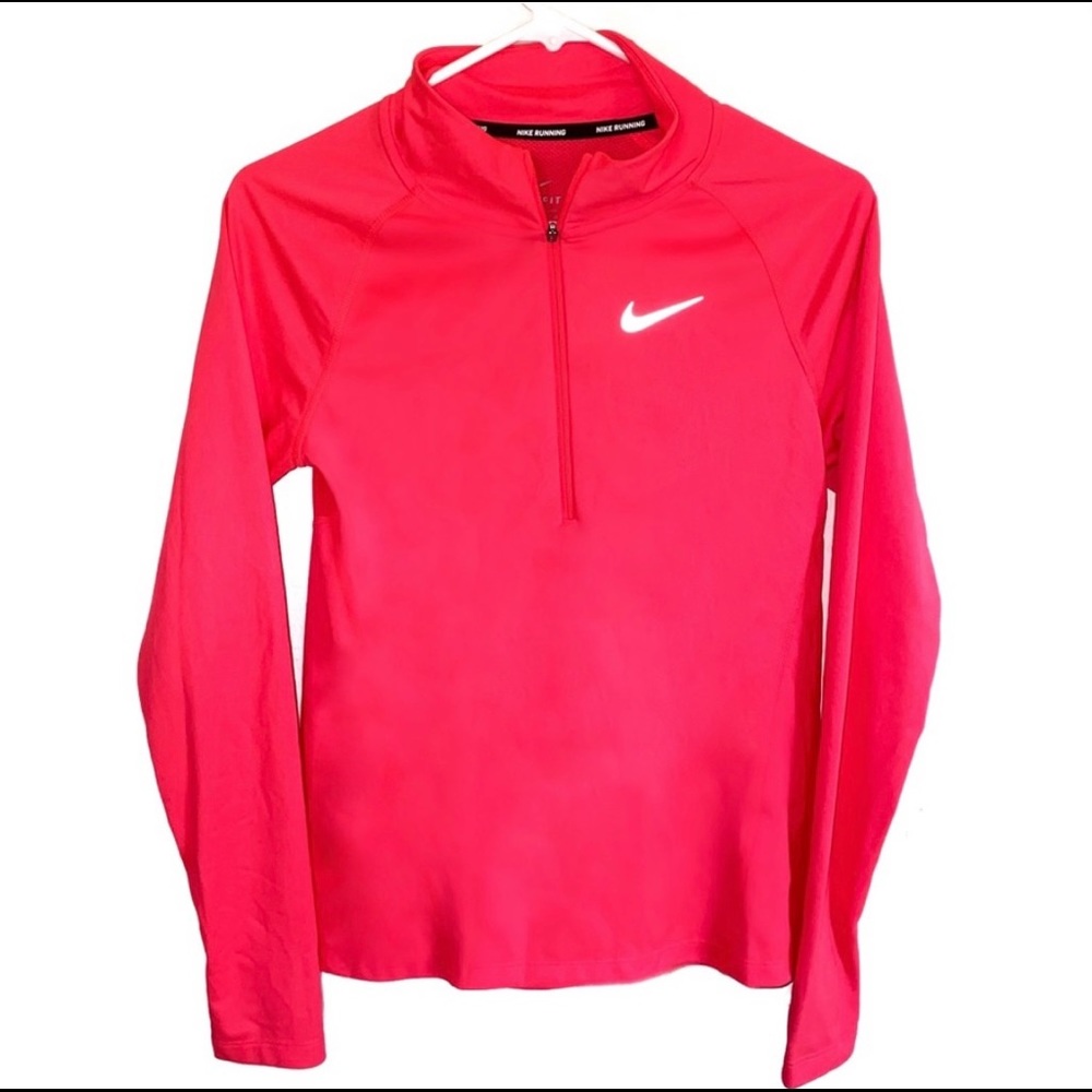 Nike Running Dri Fit Hot Pink Half Zip